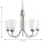 Progress Lighting Gather Collection Five-Light Chandelier P4441-09 - alternate 4